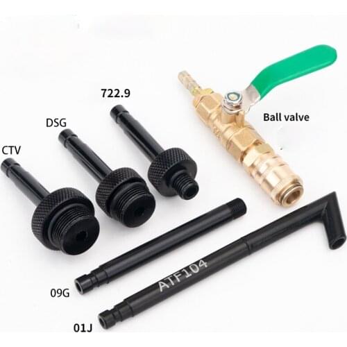 6PCS DSG 01J 09G CVT 722.9 Car Auto Transmission Fluid Oil Filling Filler Adapter Oil Filler Connector for VW Audi Mercedes Benz