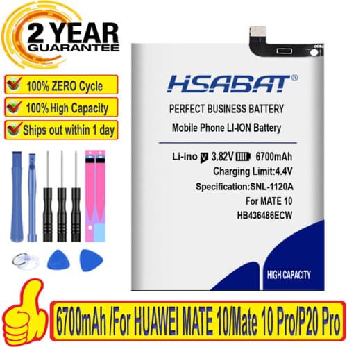 6400mAh Battery for HUAWEI MATE 10/Mate 10 Pro/P20 Pro AL00 L09 L29 TL00/Mate 20/Mate 20 pro/Honor V20/Mate X/Nova 5i
