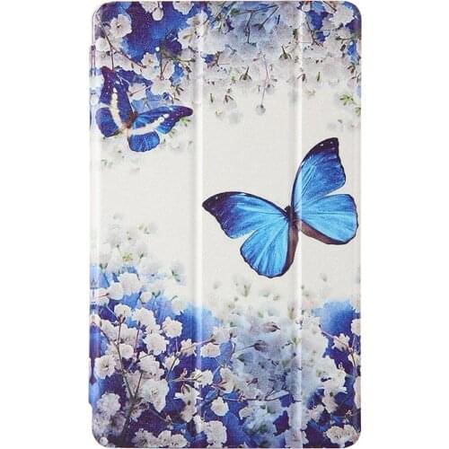 Painted Auto Wake Sleep Smart Cover For Samsung Galaxy Tab A 8.0 T290 T295 Magnetic Slim Leather Stand Cover Case