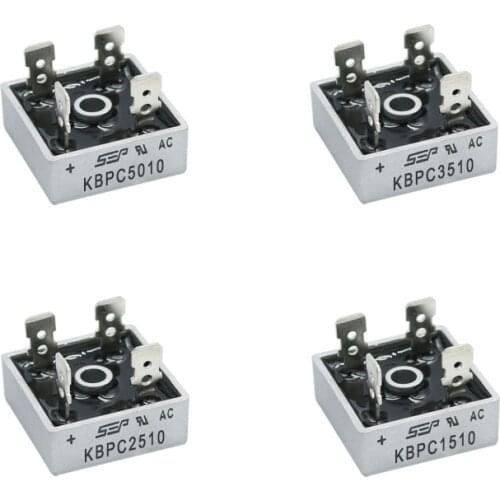DIP Diode Bridge Rectifier Single-phase KBPC1510 15A1000V KBPC2510 25A1000V KBPC5010 50A 1000V 35A1000V KBPC2510