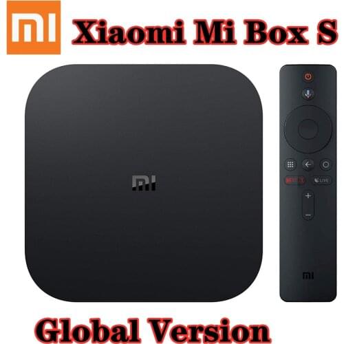 EU Xiaomi Mi TV Box S 3D 4K HD HDR Android9.0 5G WIFI bluetooth HD Streaming Media Player Global Version for Youtube Google TV