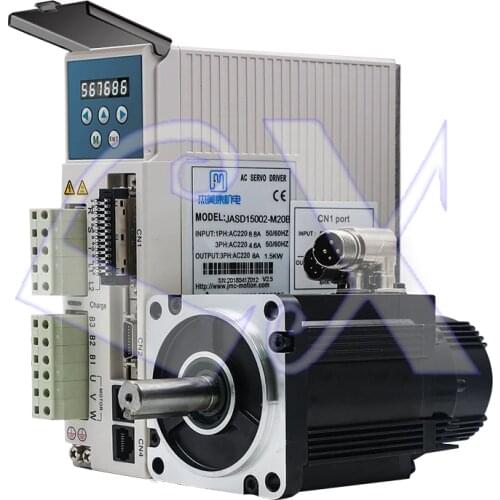 JMC 1kw 80mm 3.18Nm 3000rpm AC Servo Motor&drive kit 20Bit 3 phase AC220V 80JASM510230K-20B+JASD15002-20B with 3m cable