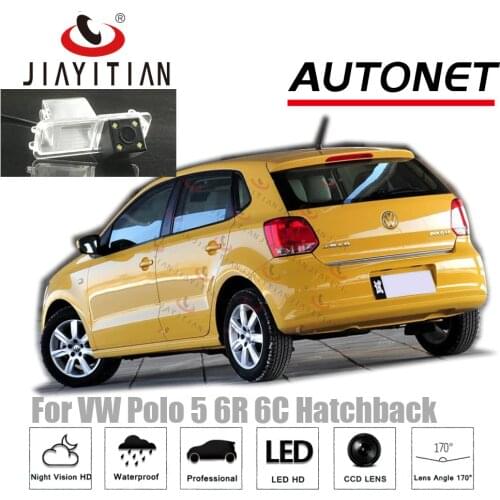 JiaYiTian rear view camera For VW Polo 5 Hatchback 2009~2017 mk5 6R 6C CCD Night Vision Reverse camera license plate camera