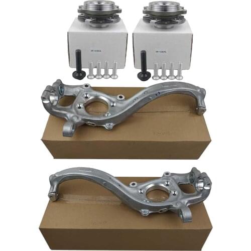 AP01 2x Steering Knuckle & 2x Wheel Bearing Hub Kit For Audi A4 B8 A5 Q5 8K0407607S1 4H0498625S1 4H0498625D 4H0498625AS1