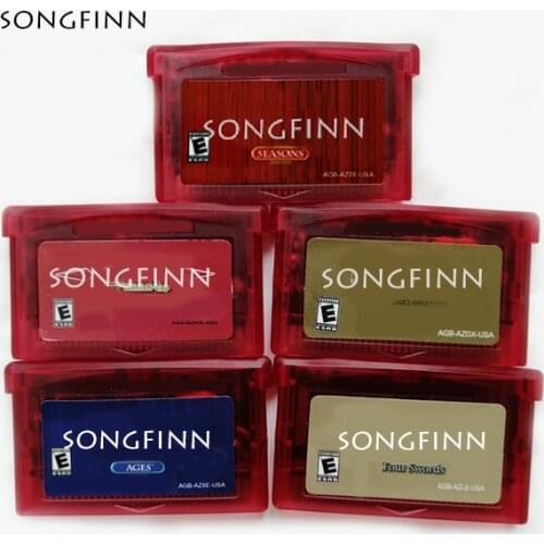 Red Shell Four Swords Minish Cap Links Awaken Oracle of Seasons Ages US Version English Language for 32 Bit Video Game Console