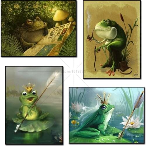 Square DIY Diamond Painting Cross Stitch Needlework 5D Full Diamond Embroidery Animal frog Pattern Home Decor Mosaic Needlework