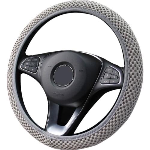 Summer Breathable 3D Car Steering Wheel Cover Anti-Slip Dust-proof Shell For JAGUAR JEEP KIA LADA LAND ROVER Daihatsu etc