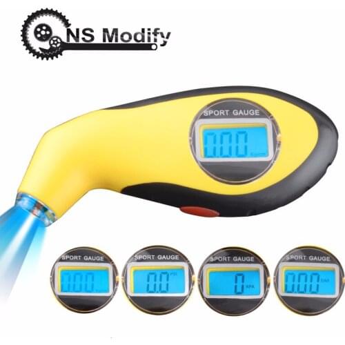 NS Modify Digital Tire Tyre Air Pressure Gauge Air Pressure Gauge Tester Tester Display Manometer Barometers For Car Motorcycle