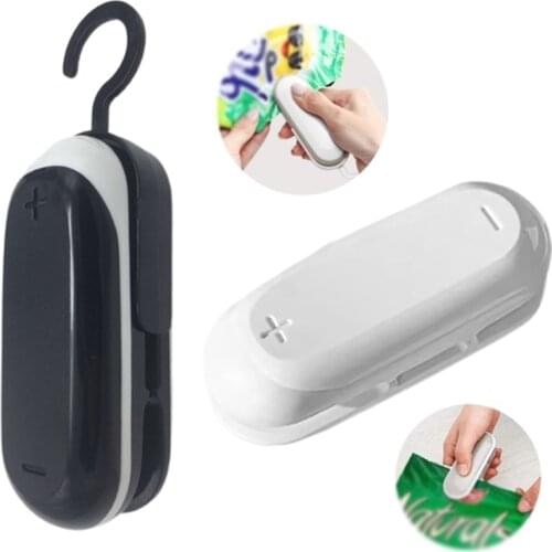 Portable Heat Sealer Cutter Heat Vacuum Sealers Hanging Bag Sealer 2 in 1 Heat Seal/Cutter for Food Storage/Picnic/Camp