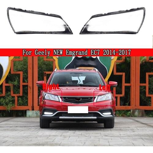 Car Front Glass Lens Lamp Shade Shell Transparent Auto Light Case Headlight Cover For Geely NEW Emgrand EC7 2014-2017