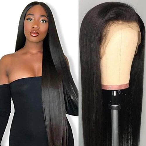 Roral Hair Straight Lace Frontal Wig 180% Density Remy Brazilian Hair Lace Front Human Hair Wigs 13x4 Lace Frontal Wig