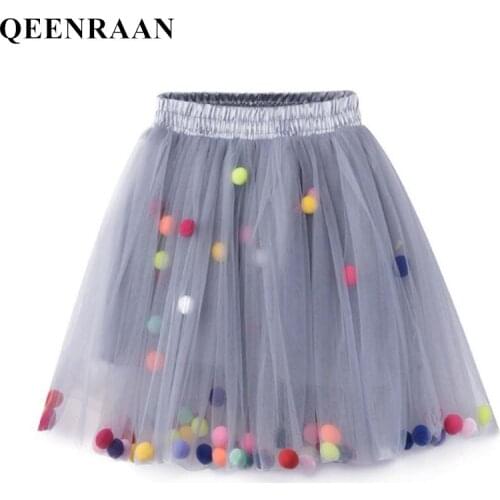 QEENRAAN Fluffy Skirts For Girls