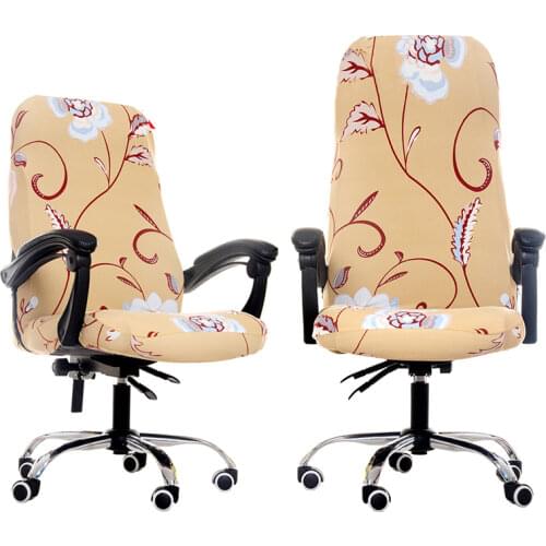 S/M/L Office Chair Cover Spandex Stretch Computer Printed Elastic Seat Cover Slipcover Universal Covers For Chairs With Back 1PC