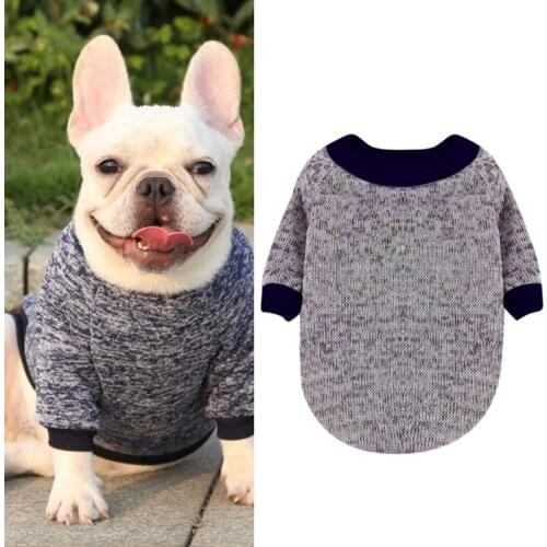 Puppy Pet Cat Soft Sweater Classic Warm Dog Clothes Jacket Coat Winter Pullover For Small Dogs Chihuahua Hoodies XS-2XL