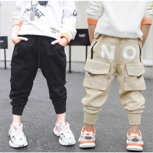 Boys pants spring and autumn new baby casual pants childrens overalls boys trousers childrens tide trousers for 2-8 years