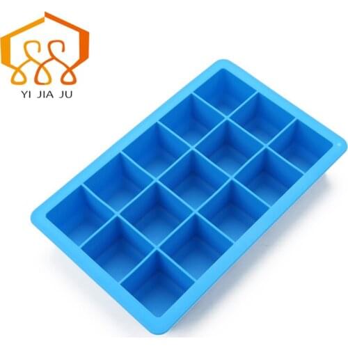 Silicone Cake Mold18.5*12cm Single hole 3 .5CM Square Cake Decoration Ice Lattice Chocolate Pudding Mold Making Free Shipping