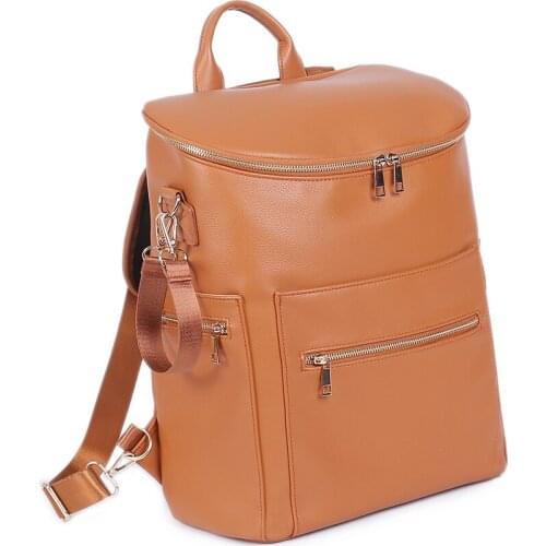 Vegan PU Leather bag mother shoulder bag Fashion nappy bags High quality maternity mummy handbag waterproof baby stroller bag