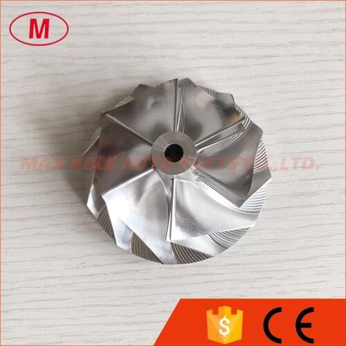 T04E 56.48/74.99mm 442476-0014 6+6 blades turbo milling/aluminum 2618/billet compressor wheel for 452092-0001/465225-0009