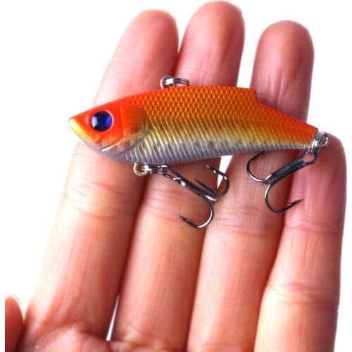1Pcs VIB winter VIB sinking Fishing Lure 5.5cm/10g Pesca Hooks Fish Wobbler Tackle Crankbait Artificial Japan Hard Bait ZD010