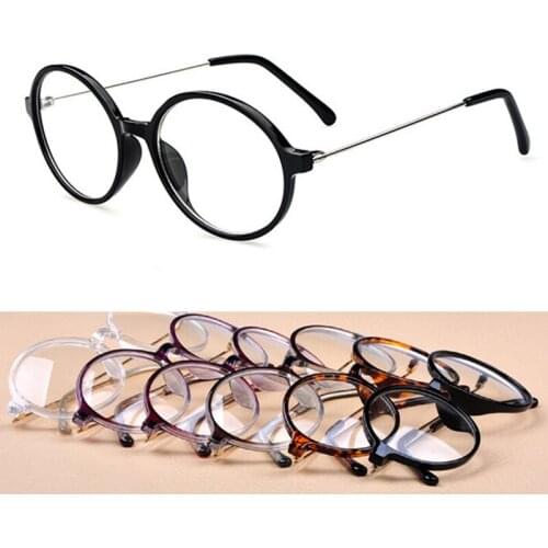 Vintage Oval Round Eyeglass Frames myopia Rx able men women Glasses come with clear lenses