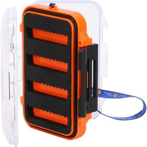 Waterproof Fishing Tackle Box Mini Portable Plastic Bait Hook Storage Box Case Fly Fishing Lure Bait Container Fishing Accessory