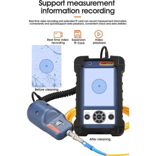 Fiber Optic Inspection Microscope Probe with 3.5 inch Display Screen Monitor