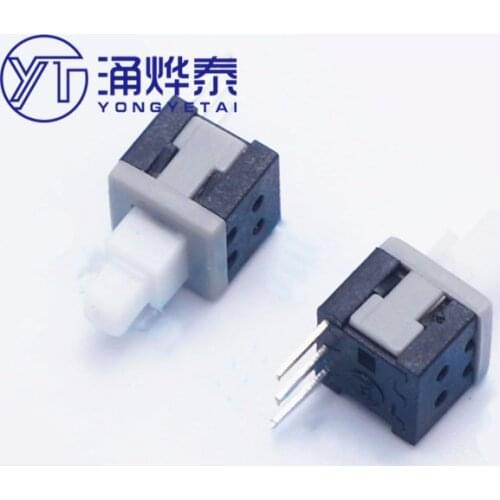 YYT 5.8*5.8 Self-locking switch Push button switch Single-sided three-pin 3Pin micro switch