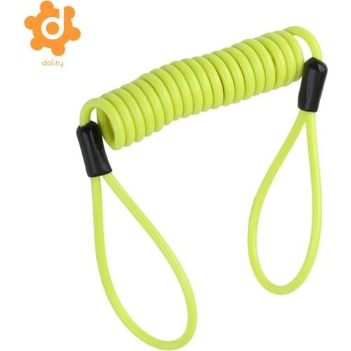 Safety security brake disc lock reminder cable coil wire motorcycle scooter High Quality Good Elastic