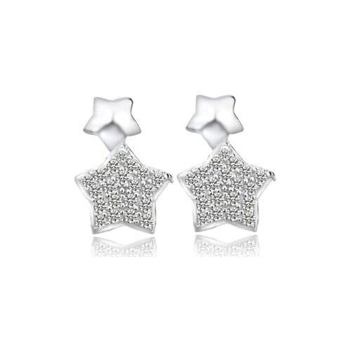 REETI 925 sterling silver Star Stud Earrings for Women Elegant Wedding Jewelry pendientes mujer moda 2019 Brincos cute earrings