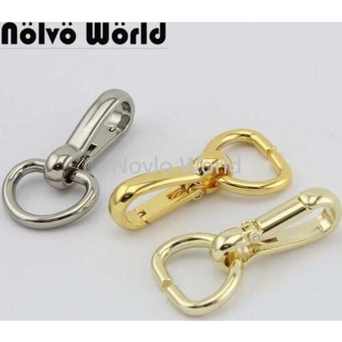 10-50 pieces 3 colors by set 22mm Chunky D ring Purse snap hooks handbag bags strap hardware accessories metal