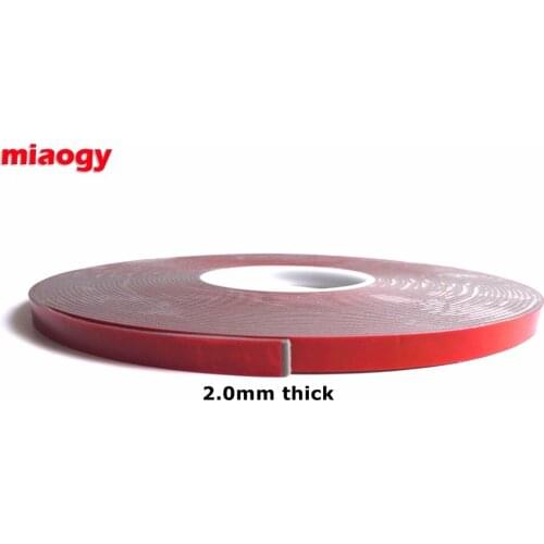 2.0mmThick, 10mm*16Meters, VHB Double Adhesive Acrylic Foam Tape , Special for Automobile Car Door Edge, body side Moldings