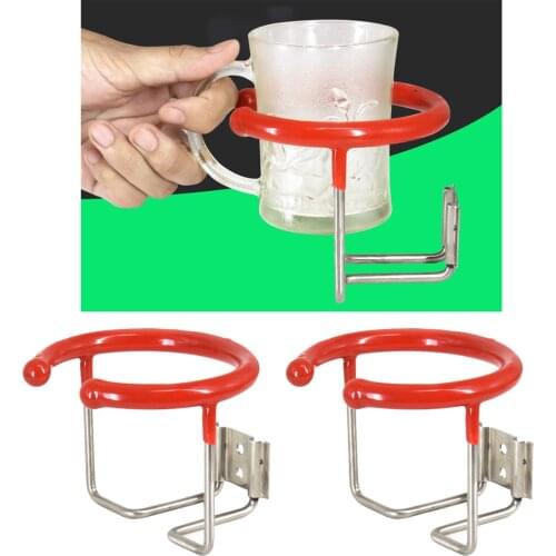 2x Universal Stainless Boat Ring Cup Drink Holder for Marine Yacht Truck RV