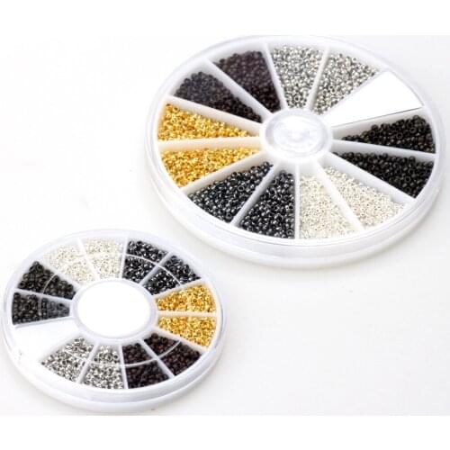 360pcs/1440pcs/2880pcs/set 2mm Gold/Silver plated Metal Spacer End Beads DIY Necklace/bracelet/earrings For Jewelry Making