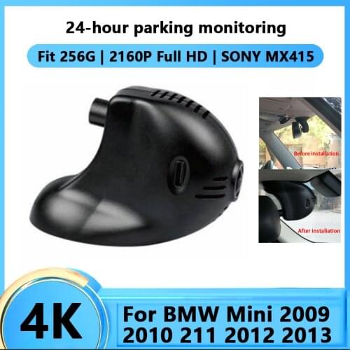 4K Car DVR WiFi Registrator Dash Cam Camera For BMW Mini 2009 2010 211 2012 2013 Digital Video Recorder Camcorder Full HD 2160P