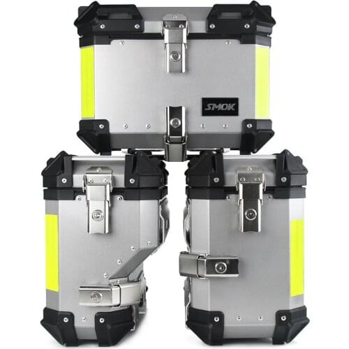 Motorcycle Aluminium Tail box and rear Side Boxes for BMW R1200GS 700GS 750GS 800GS 850GS G310 ADV