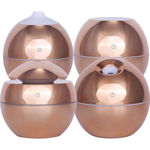 Mini Wooden Aromatherapy Humidifier Aroma Diffuser Essential Oil Diffuser Air Purifier Color Changing LED Touch Switch