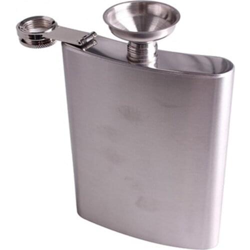 Stainless Steel 18oz Hip Flask Drink Liquor Whisky Alcohol Flask Screw Cap Funnel Portable Drinkware Kitchen Accessories