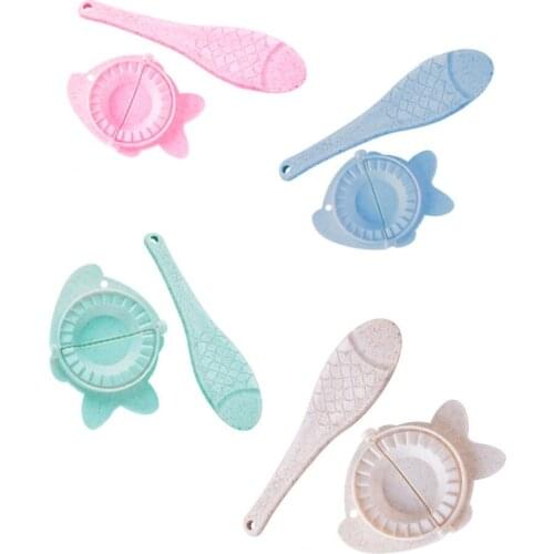 100pcs DIY Dumplings Maker Tool Wheat Straw Jiaozi Pierogi Mold Dumpling Mold Baking Molds Kitchen Accessories WB1478