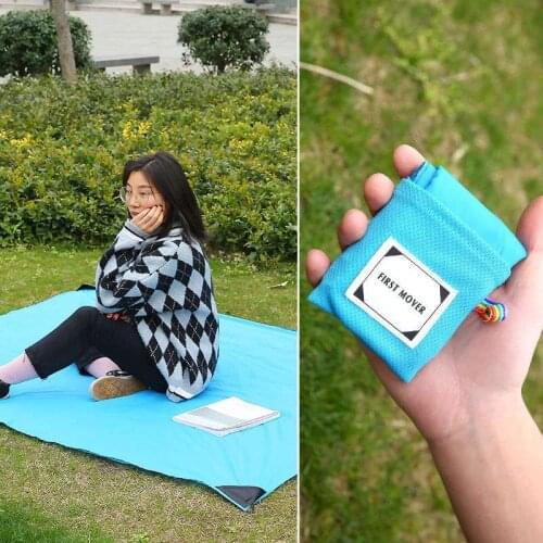Pocket Mat Bed Camping Mat Folding Camping Mattress Baby Climb Outdoor Ultra-thin Waterproof Beach Mat Camping Picnic Blanket