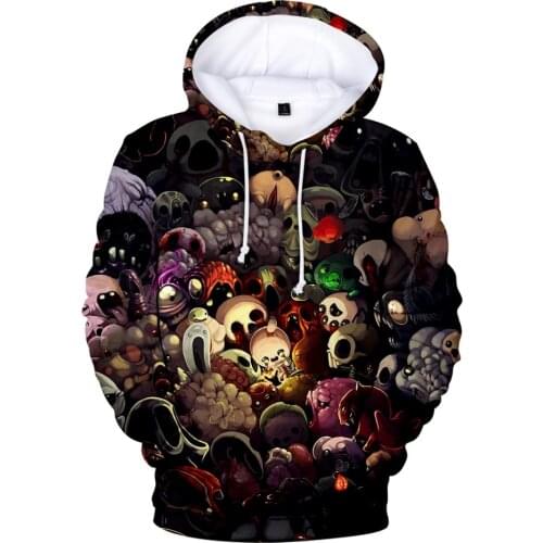 Kawaii 3-14 Years Children Hoodie Game The Binding Of Isaac Sweatshirts Funny Boy girl Kids Hoody Anime Cartoon Kids Sweatshirt