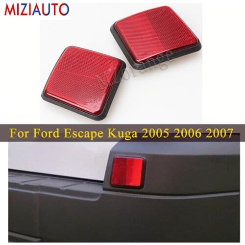 Red Rear Bumper Reflector Light For Ford Escape Kuga 2005 2006 2007 Tail Stop Brake Lamp Rear Fog Reflector Lights Car Parts