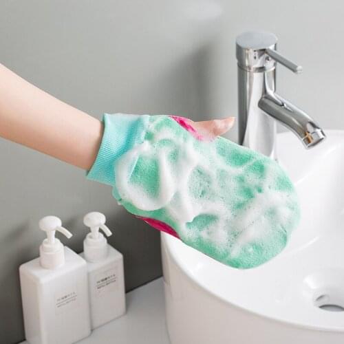Creative Scrubbing Gloves Strong Scrubbing Adult Scrubbing Back Double-sided Bath Towel Female Male Scrubbing Mud Bath Towel