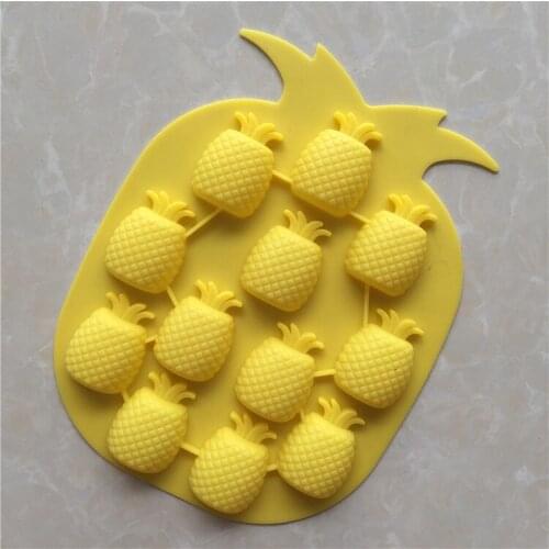 Creative fruit silicone Pineapple ice grid DIY baking chocolate mold cold handmade soap mold