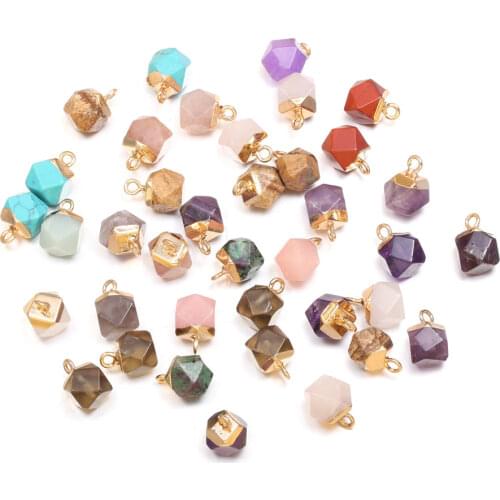 Natural Ore Pendant High Quality Agates Stone Rose Quartzs for DIY Necklace Bracelet Jewelry Making Beautiful Fashionable