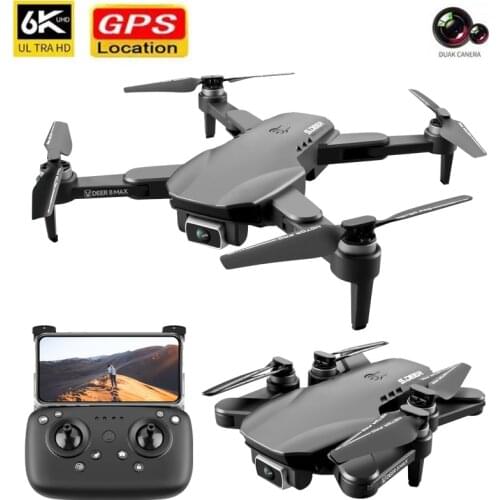 LU8 MAX Drone With 6K Dual HD Camera 5G GPS Brushless Motor Professional Foldable Quadcopter Distance 2KM Rc Helicopter RC Toys