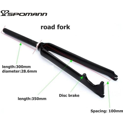 Hot sell Carbon Fiber fork Road Bike Front Fork 700C 1-1/8" Bicycle Forks Bicicleta V Brake Disc Brake Bike Parts Free Shipping