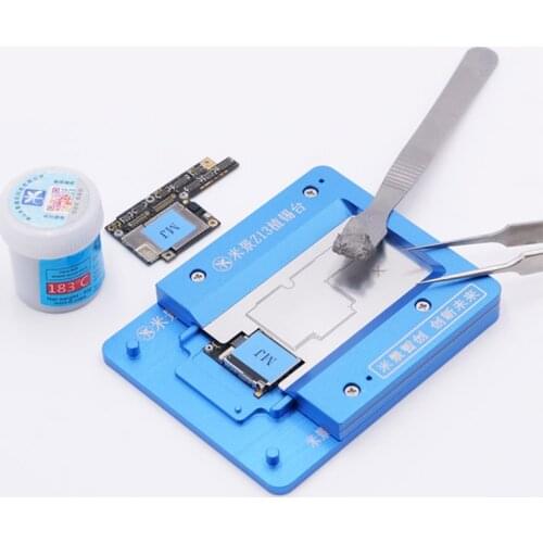 MIJING Z13 BGA Reballing Platform for Phone X XS XSMAX Motherboard Middle Layer Reballing Fixture With Planting Net