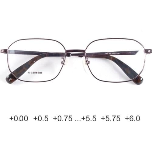 Mens oversized memory metal reading glasses 0.25 0.5 0.75 1 1.25 1.5 2.0 1.25 1.75 2.50 2.75 3.00 1.0 4.00 3.50 strength