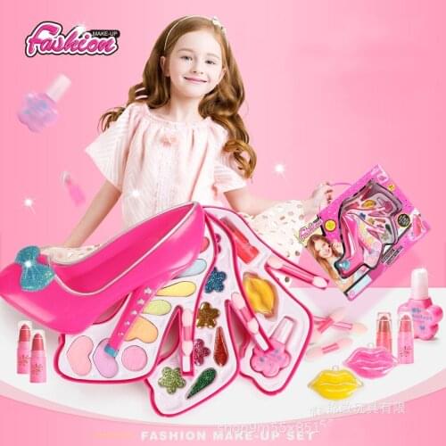 Girls Makeup Set Fashion Kids Cosmetics Make Up Set Princess kids Cosmetics Make Up Set Pretend Play Girls Washable Makeup Set