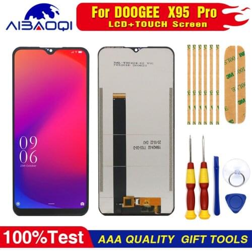 Original 6.52 Inch LCD&Touch Screen Digitizer With Frame Display Module Repair Replacement Part For DOOGEE X95 X95 Pro X96 Pro